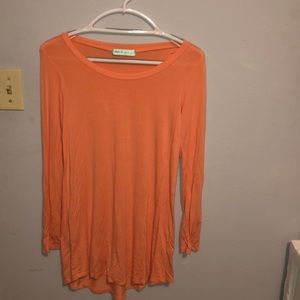 two peach and mint dresses